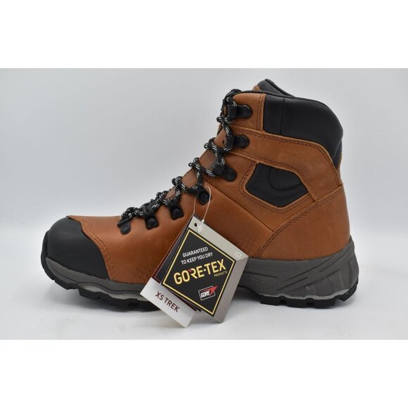 Vasque Womens 10 St. Elias FG GTX Gore-Tex Cognac Leather WP Hiking Boots - Picture 9 of 15